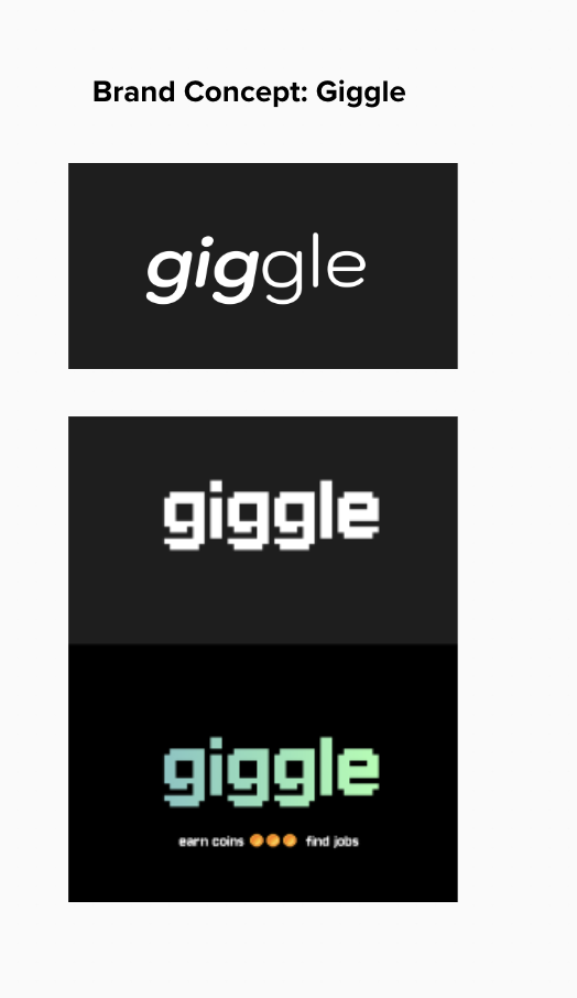 Giggle early concept explorations