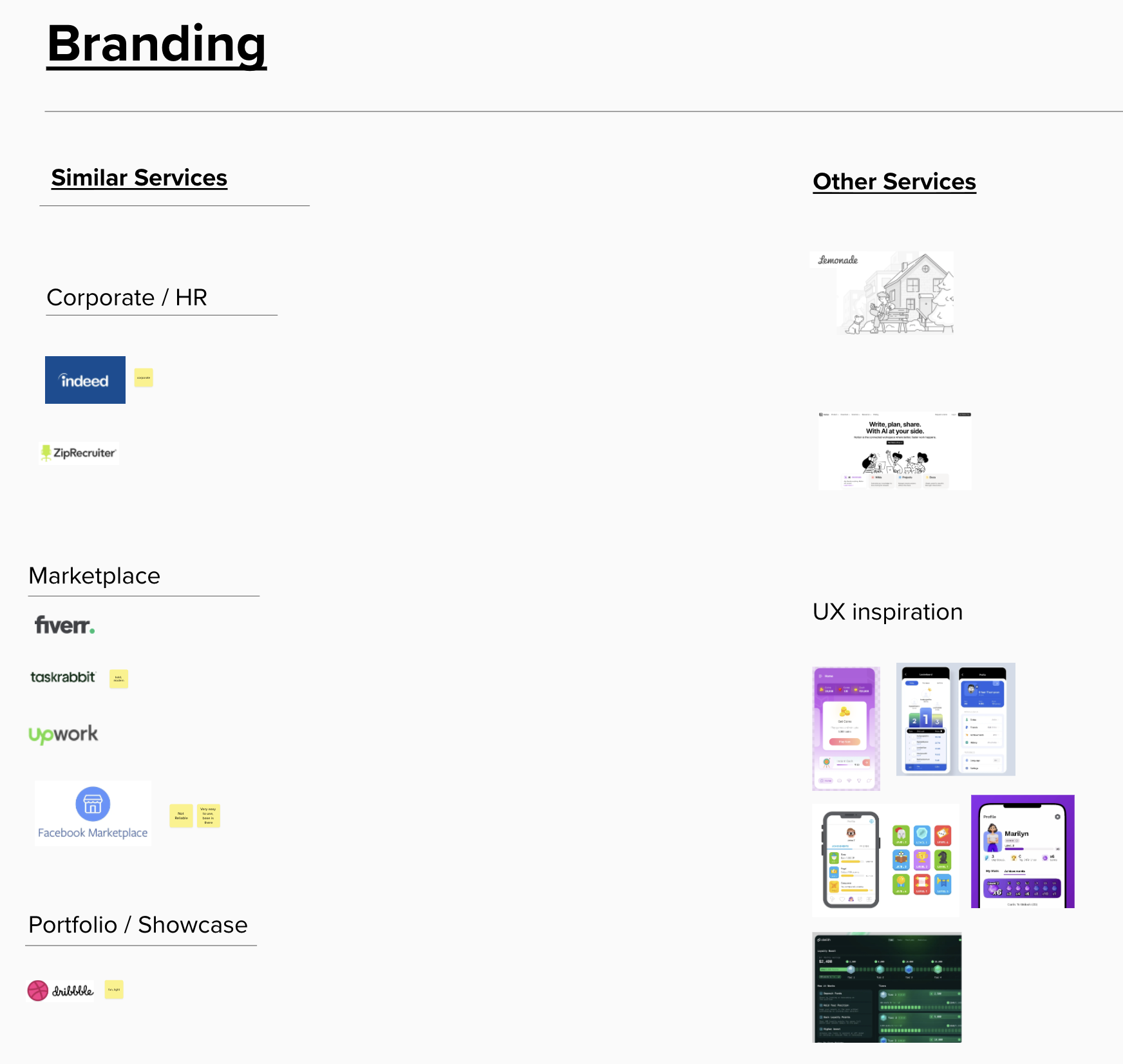 Giggle branding research and competitor analysis