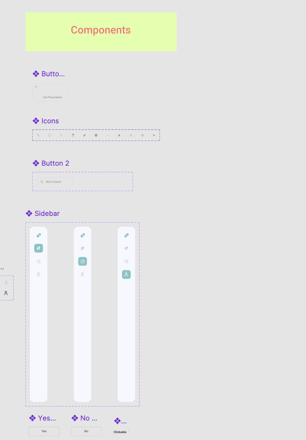 Telehealth Figma component library